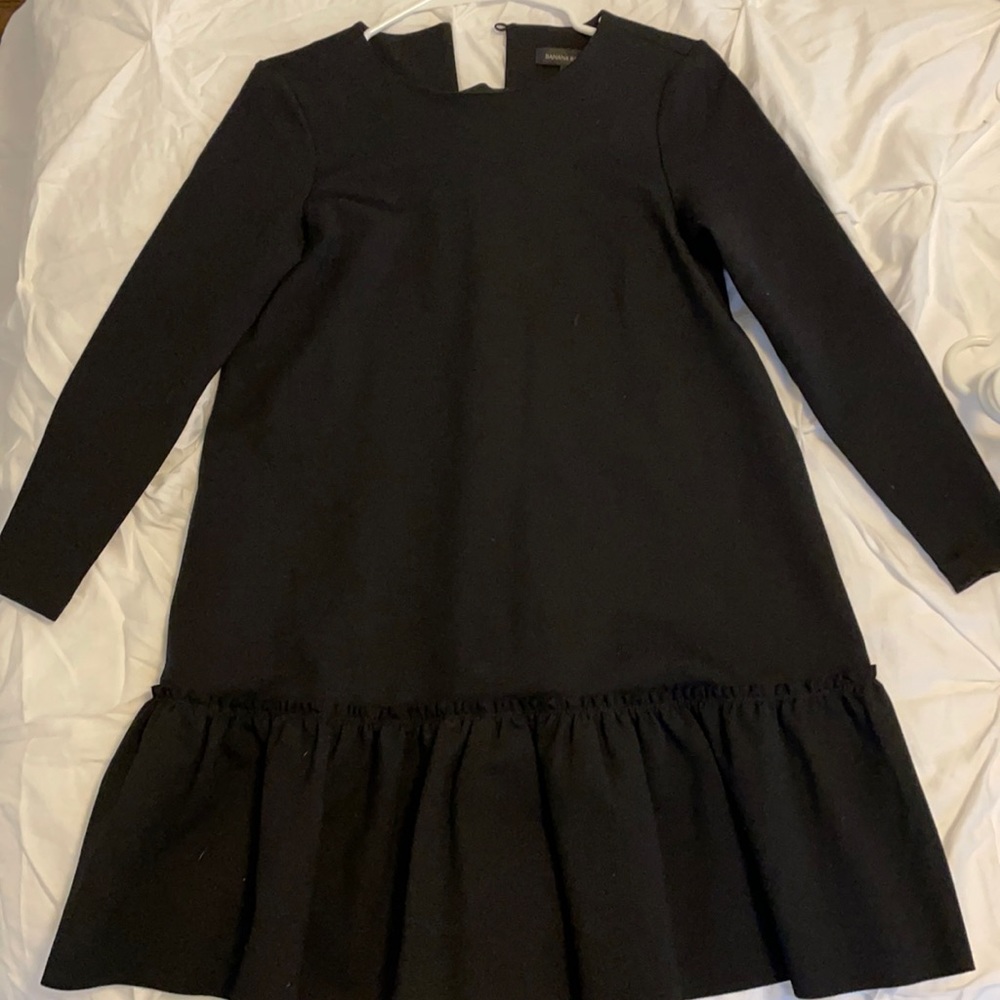 Long Sleeve Ruffle Hem Dress
